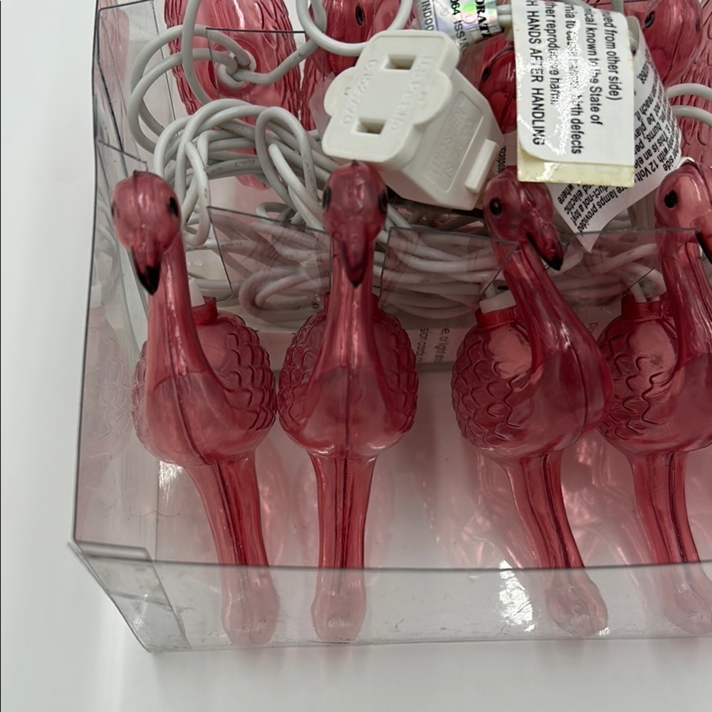 Target Pink Flamingo String Lights 10pcs Plug In New in box - Picture 6 of 10